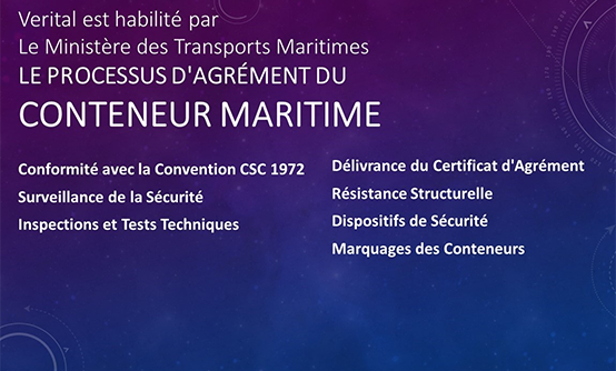 verital LE PROCESSUS D'AGRÉMENT DU CONTENEUR MARITIME algerie